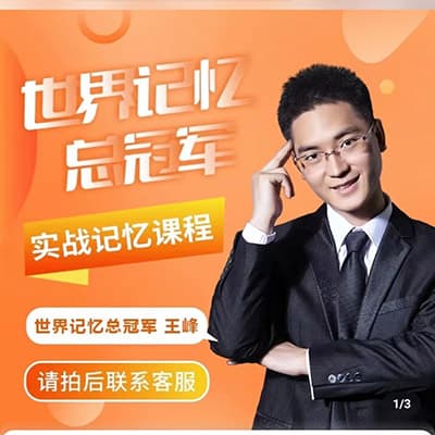 王峰老师实战记忆课程（全套版）【完结】