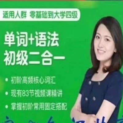 沙沙老师【初高级单词】+【语法】二合一视频课+讲义