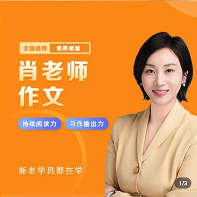 肖老师满分作文+阅读课+学霸技巧课【完结】