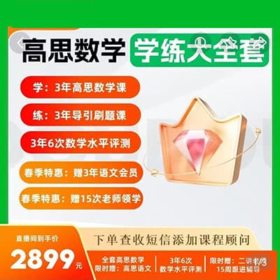 高豆豆高思小学数学思维课（3-6年级）分别有A班 S班 S+班【完结】